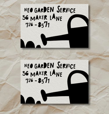 Visitenkarte im modernen, kreativen Corporate Design