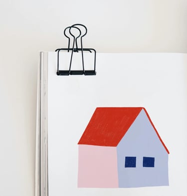 Skizzenbuch mit Design- und Illustrationsentwürfen von lenis haus