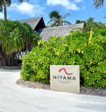 Niyama Maldives sign