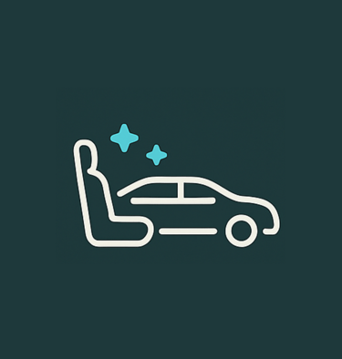 Exemple de prestations supplémentaires Pure Car(e) : lavage et hydratation des cuirs, shampouinage des sièges et traitement à