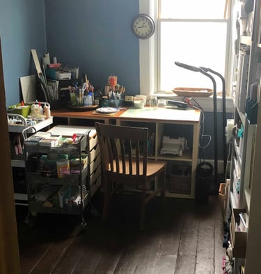Image of artist’s studio