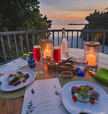 Six Senses Laamu Maldives dinner