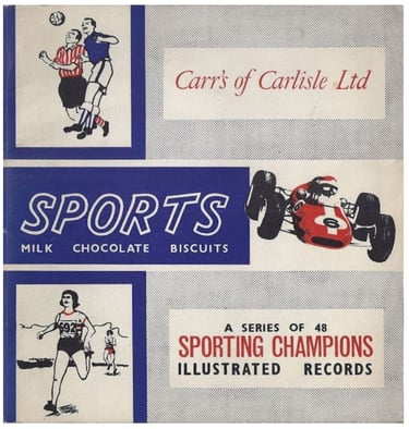 Carr's of Carlisle LTd biscuits sports champions illustrated records album