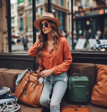 Close-up of colorful fitness gear including a yoga mat and dumbbells.