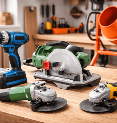 Ferramentas elétricas, ferramentas manuais. furadeira, betoneira, makita, serra circular, nível