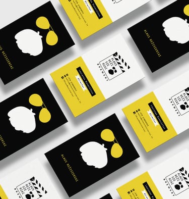 Cards for beer label. black and yellow colors