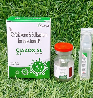 Ceftriaxone & Sulbactam for Injection I.P. (CIAZOX-SL 375)