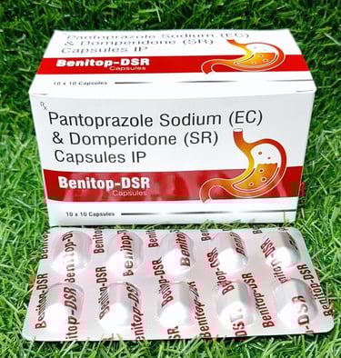 Pantoprazole Sodium (EC) & Domperidone (SR) Capsules IP (Benitop-DSR)