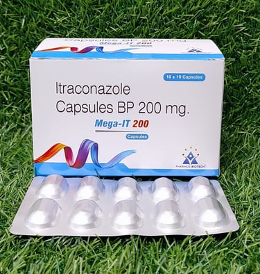 Itaconazole Capsules BP 200mg (Mega-IT 200)