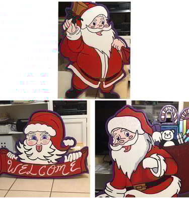 a series of three pictures of santa claus claus claus claus claus claus claus claus claus