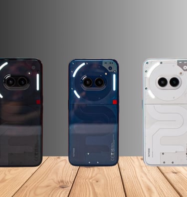 Nothing Phone 2A frontal diseño minimalista