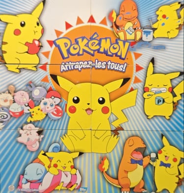 Puzzle topps série 3 Johto Pikachu avant