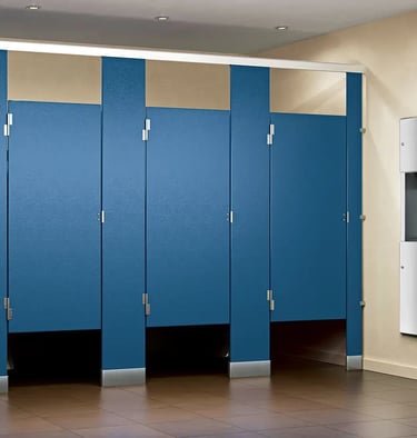 "Durable HPL panels for toilet partitions"