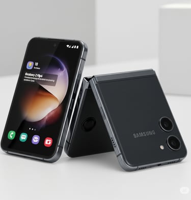 um Samsung Galaxy S6 preto e um Samsung S6