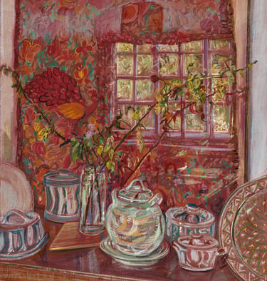 Digital collage - Dining room reflection