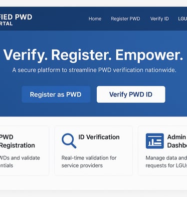 Unified PWD ID Verification Portal
