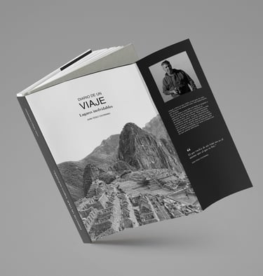 Diseño editorial y maquetacion Libro Diario de un viaje