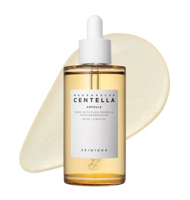 COSRX Advanced Snail 96 Mucin Power Essence and SKIN1004 Madagascar Centella Ampoule side-by-side sk