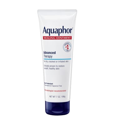 La Roche-Posay Cicaplast Baume B5 and Aquaphor Healing Ointment featured in a skincare recovery and