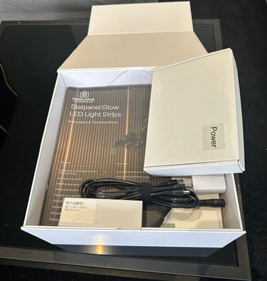 LED light strip for decorative acoustic wall panels