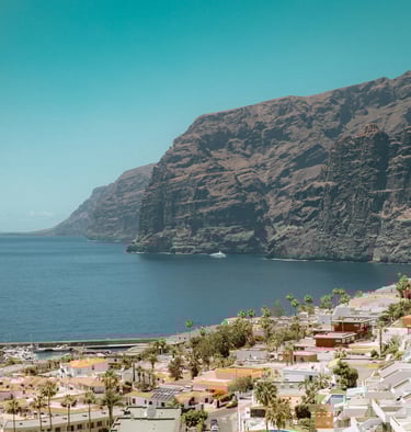 Los Gigantes Tenerife Canary Islands volcanic landscape for a cuisine destination