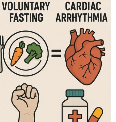 ⚖️ Voluntary Fasting vs. Conventional Therapies in Cardiac Arrhythmias 