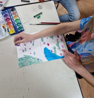Claude Monet inspired work grote meesters