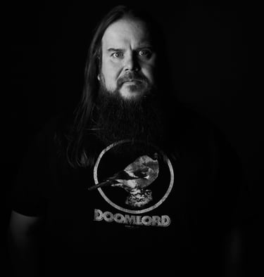 Tommi Holappa, guitarist of the Swedish stoner rock band GREENLEAF