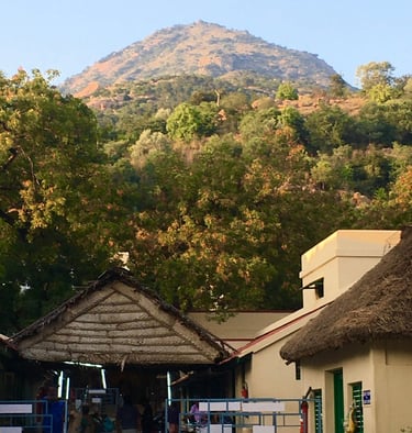 der Berg Arunachala in Indien