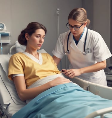 Patient consulting with a doctor through a telemedicine platform on a tablet