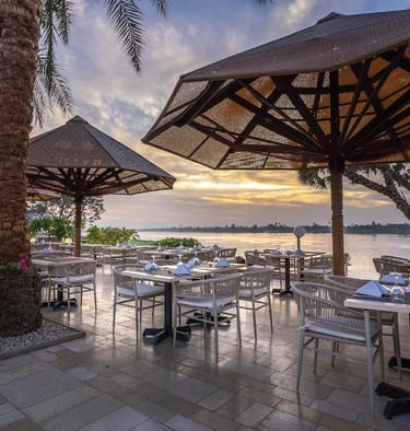 Dining at Jolie Ville is an unforgettable experience