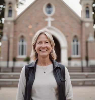 Bright baby blue and lime green jewelry pieces from the 'Mabel' bundle arranged artfully with vintage postcards.