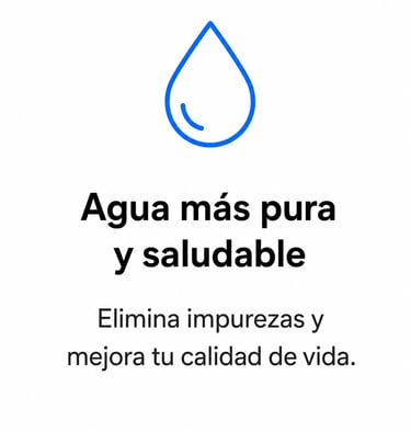 Agua filtrada para mejorar el consumo diario en el hogar