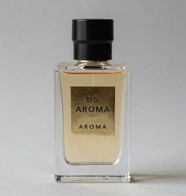 A dark, elegant bottle with smoky glass reflections and hints of amber.