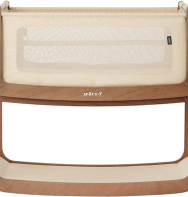 SnüzPod 5 co-sleeper in walnoothout