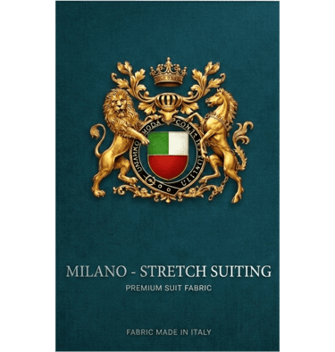 Milano Stretch Suiting premium Italian suit fabric