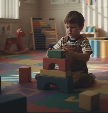 80's vintage style photo of early intervention research observation