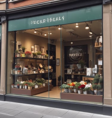 Close-up of stylish clothing items displayed on hangers in a bright store.