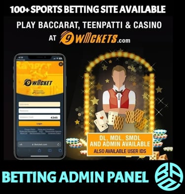ONLINE CRICKET BETTING ID AVAILABLE DL MDL SMDL MASTER ID SUPER MASTER ID ADMIN ID AVAILABLE 