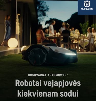 Husqvarna automower Robotai vejapjovės kiekvienam sodui