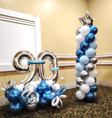 decoraciones de globos para cumpleaños