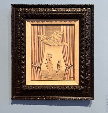 Musical Moments, 1961 pencil & collage ©16mag