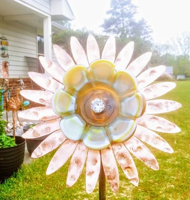 Copper wall art handmade by local artist using Encore Elements sheet