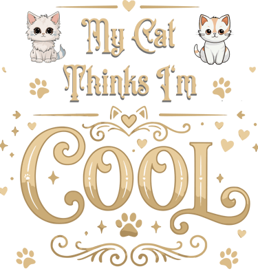 My cat thinks im cool design