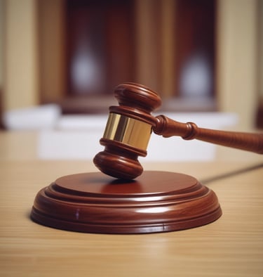 A person dressed in bright orange robes sits cross-legged in meditation on a stone bench against a large rock wall. The scene is set outdoors, beneath an arch formed by a massive boulder, with greenery visible in the background. There are some signs nearby on the ground.