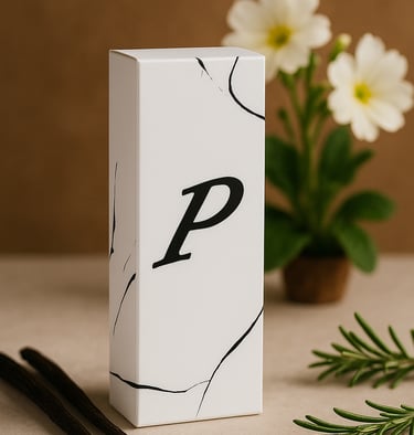 Presentación completa de perfume femenino Itan, con frasco de 100 ml y muestra adicional.