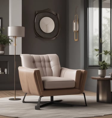 A close-up of high-quality leather upholstery.