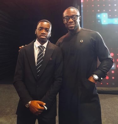 Tanaka Muvezwa with VP of Meta Africa Mr Boakye 