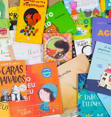 imagem de vários livros infantis