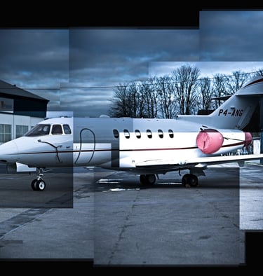 A joiner of a luxury private jet